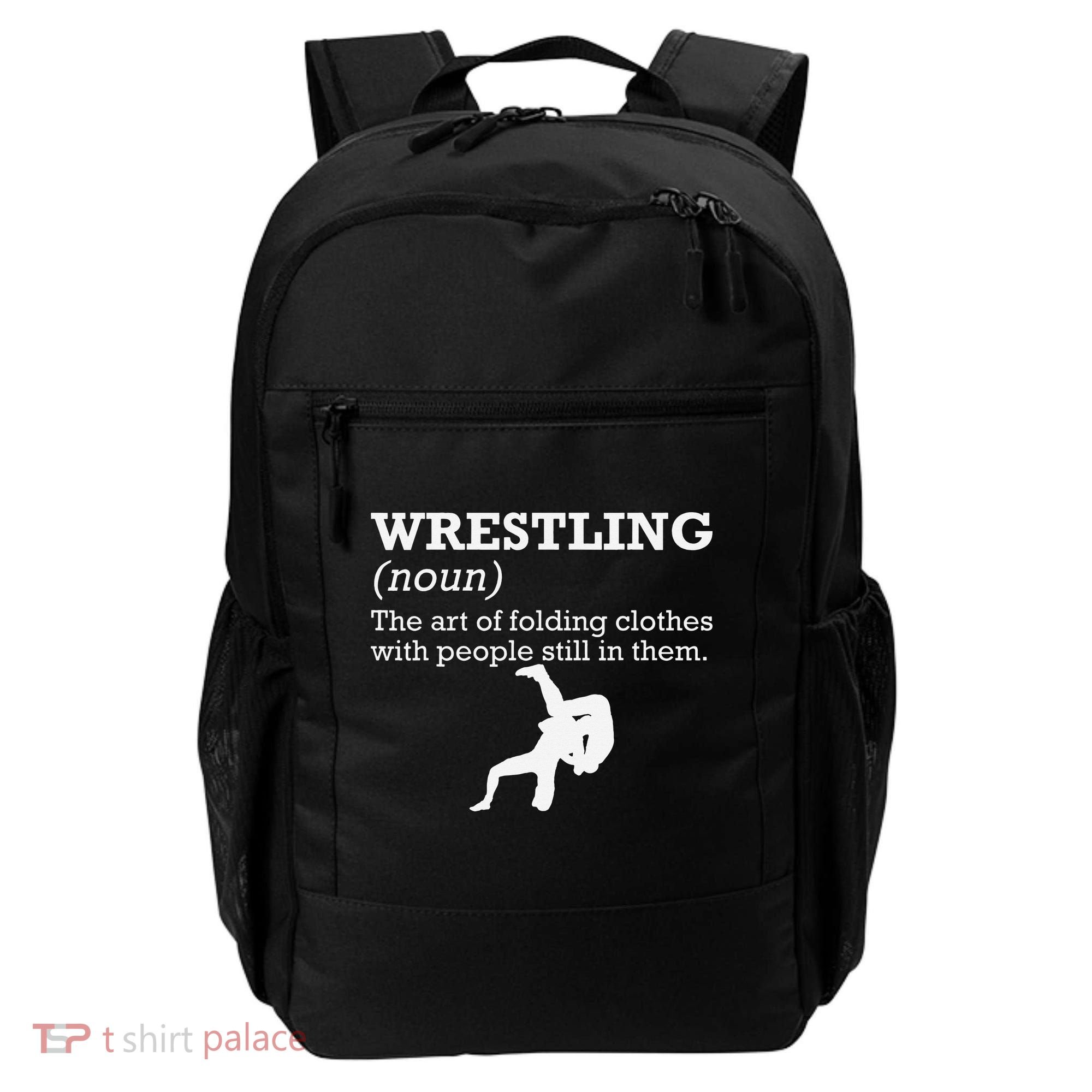 Funny Definition Wrestling Wrestler  Backpack