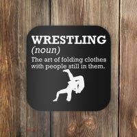 Funny Definition Wrestling Wrestler  Coaster thumb 0