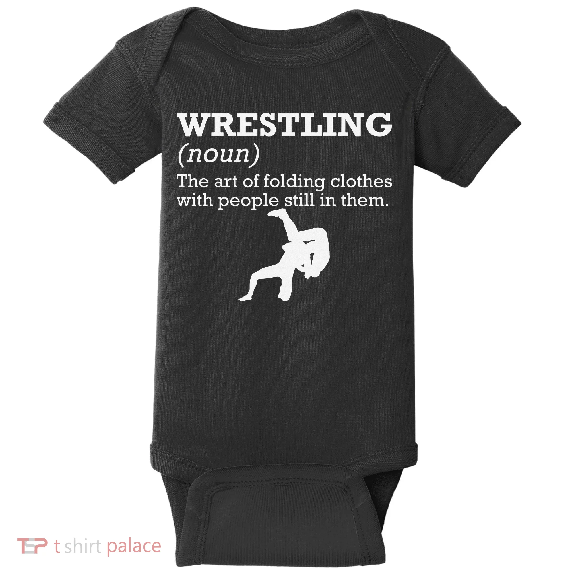 Funny Definition Wrestling Wrestler  Baby Bodysuit