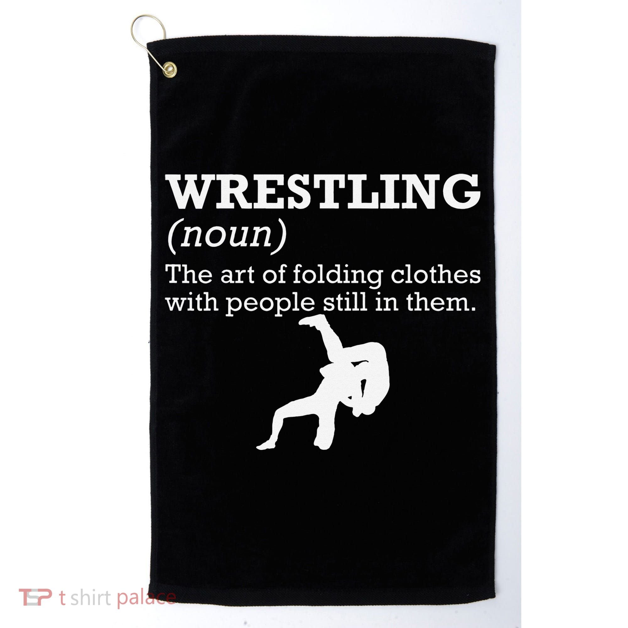 Funny Definition Wrestling Wrestler  Golf Towel