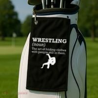 Funny Definition Wrestling Wrestler  Golf Towel thumb 2