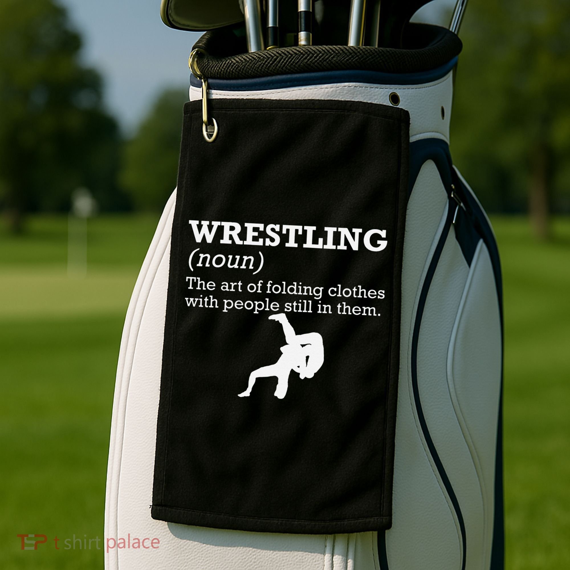 Funny Definition Wrestling Wrestler  Golf Towel