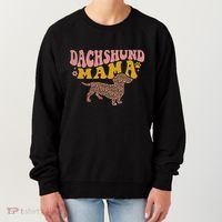Funny Dachshund Weenie Mama Floral Wiener Dog Lover Funny Gift Women's Sweatshirt thumb 0