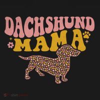 Funny Dachshund Weenie Mama Floral Wiener Dog Lover Funny Gift Bucket Hat thumb 4