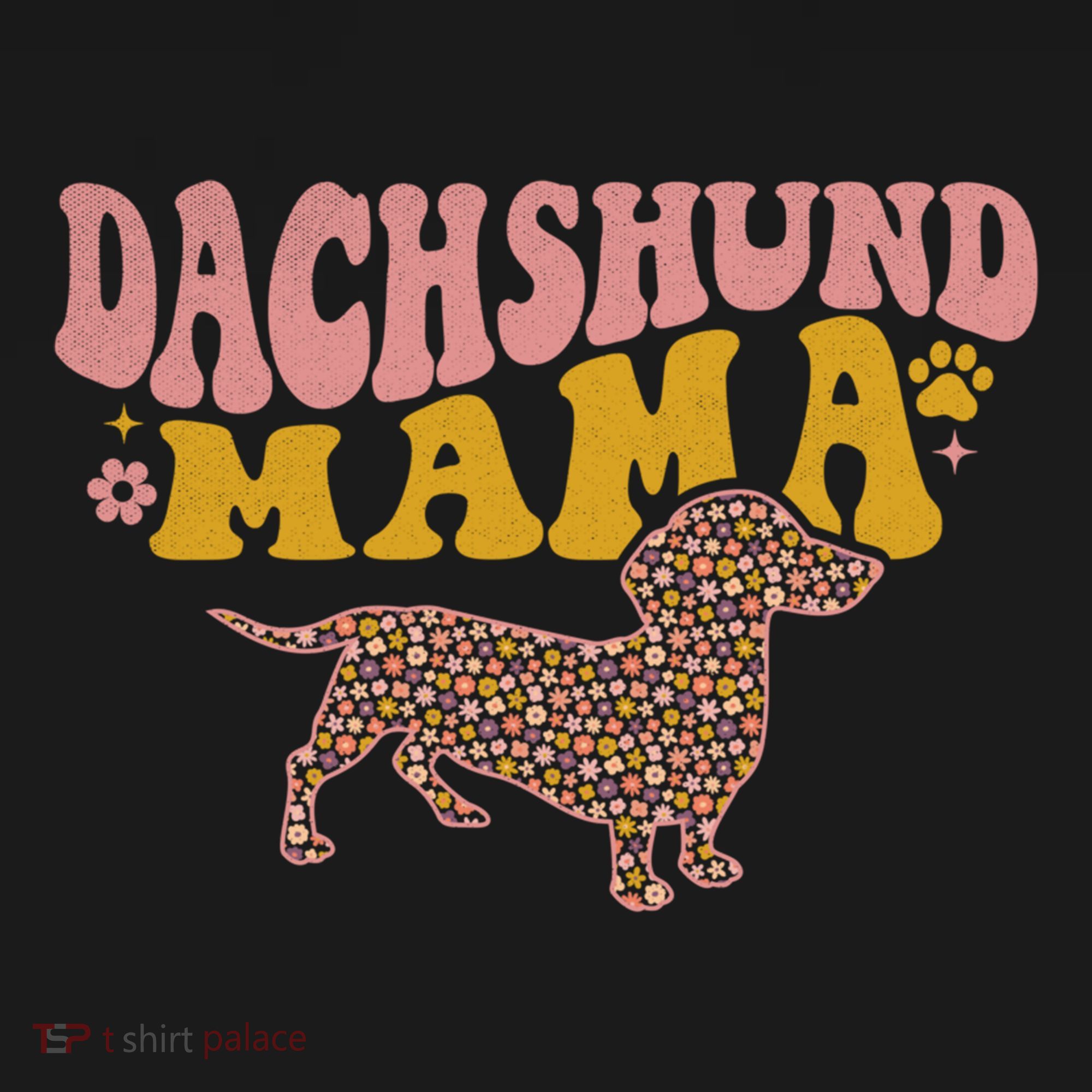 Funny Dachshund Weenie Mama Floral Wiener Dog Lover Funny Gift Bucket Hat