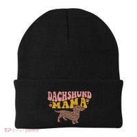 Funny Dachshund Weenie Mama Floral Wiener Dog Lover Funny Gift Beanie thumb 0