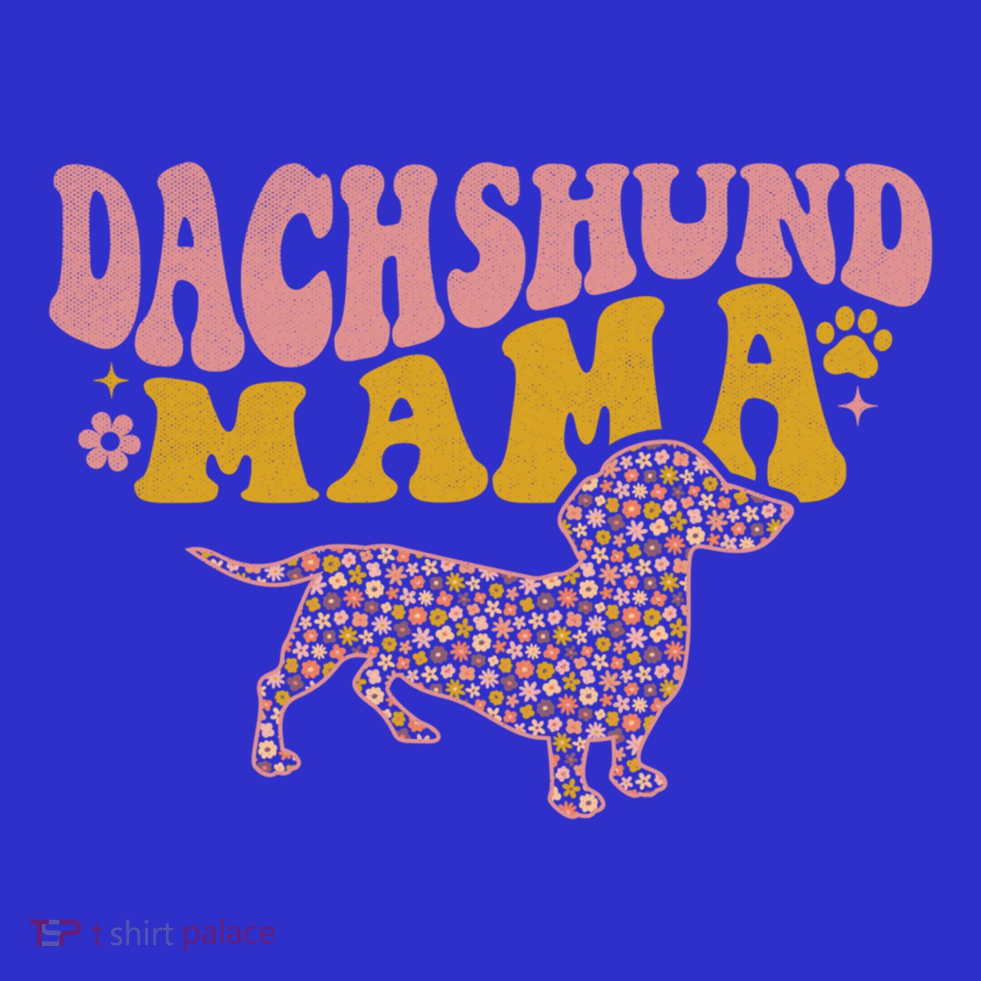 Funny Dachshund Weenie Mama Floral Wiener Dog Lover Funny Gift Hoodie
