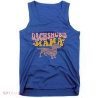Funny Dachshund Weenie Mama Floral Wiener Dog Lover Funny Gift Tank Top thumb 0