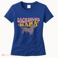 Funny Dachshund Weenie Mama Floral Wiener Dog Lover Funny Gift Women's T-Shirt thumb 0