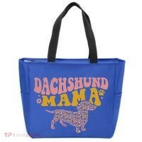 Funny Dachshund Weenie Mama Floral Wiener Dog Lover Funny Gift Tote Bag thumb 0
