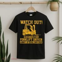 Forklift Driver Watch Out Gift Vintage T-Shirt thumb 2