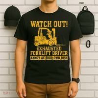 Forklift Driver Watch Out Gift Vintage T-Shirt thumb 6