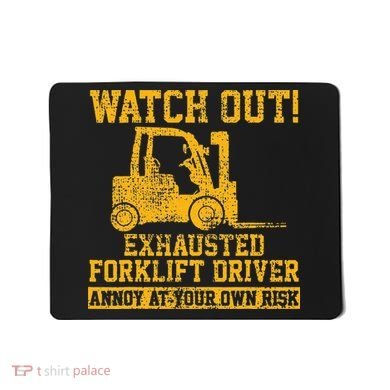 Forklift Driver Watch Out Gift Vintage Mousepad