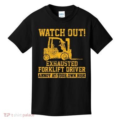 Forklift Driver Watch Out Gift Vintage Kids T-Shirt