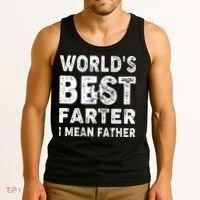 Father's Day World's Best Farter I Mean Father Tank Top thumb 3
