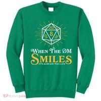 Funny DnD When The DM Smiles It's Already Too Late Sweatshirt thumb 0