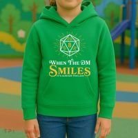 Funny DnD When The DM Smiles It's Already Too Late Kids Hoodie thumb 3