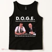 Funny D.O.G.E. What Would You Say You Do Here? Tank Top thumb 2