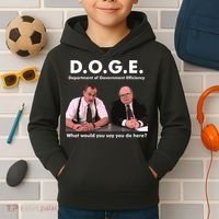 Funny D.O.G.E. What Would You Say You Do Here? Kids Hoodie thumb 2