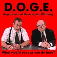 Funny D.O.G.E. What Would You Say You Do Here? Santa Hat thumb 1