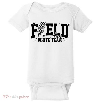 Field Day White Color Team Field Trip Baby Bodysuit