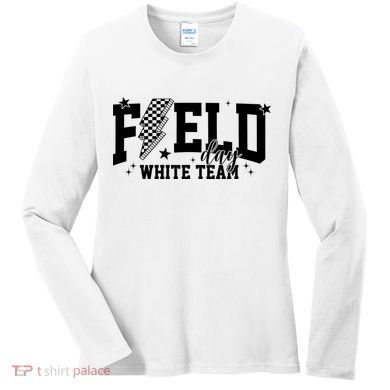 Field Day White Color Team Field Trip Women's Long Sleeve Shirt