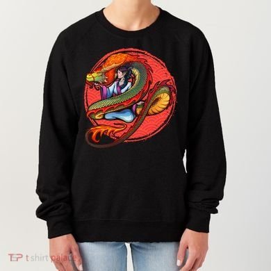 Fire Dragon Warrior Woman Women's Sweatshirt
