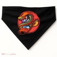Fire Dragon Warrior Woman USA-Made Doggie Bandana thumb 0
