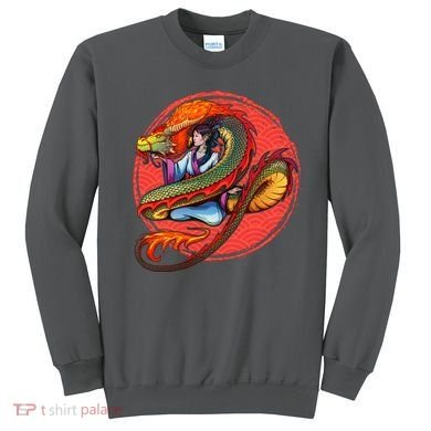 Fire Dragon Warrior Woman Sweatshirt