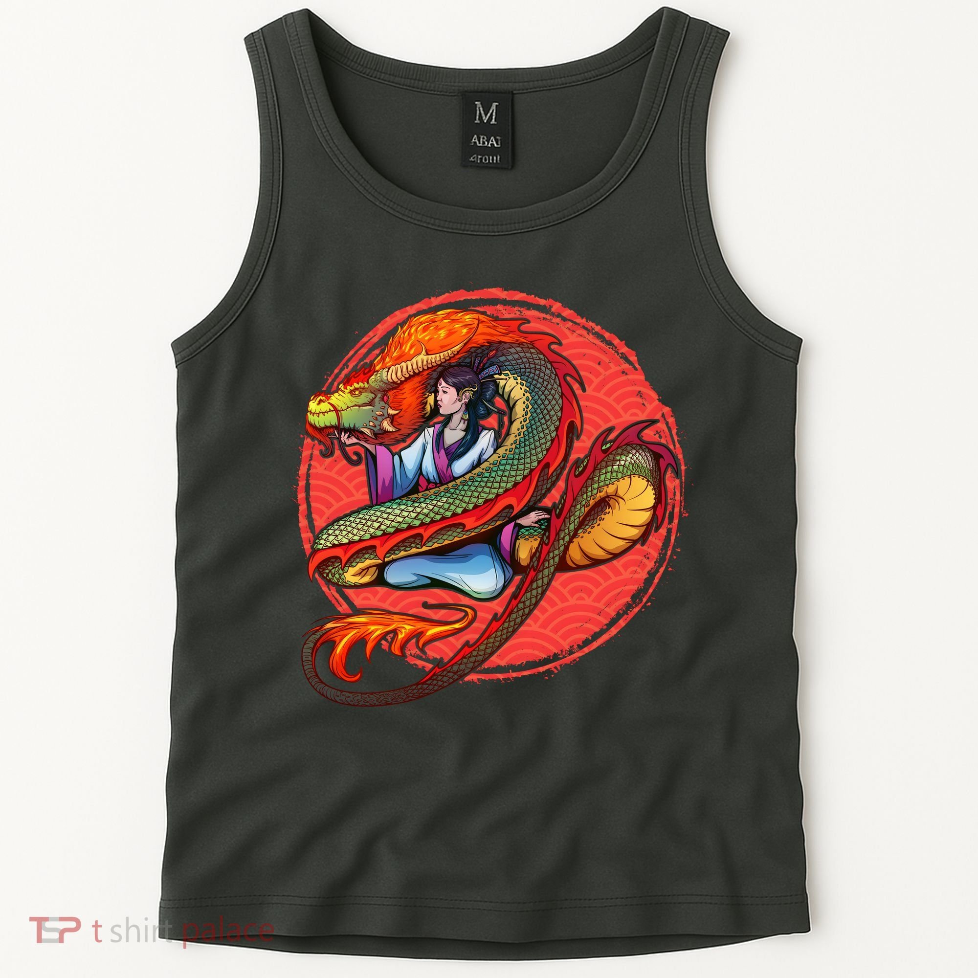 Fire Dragon Warrior Woman Tank Top