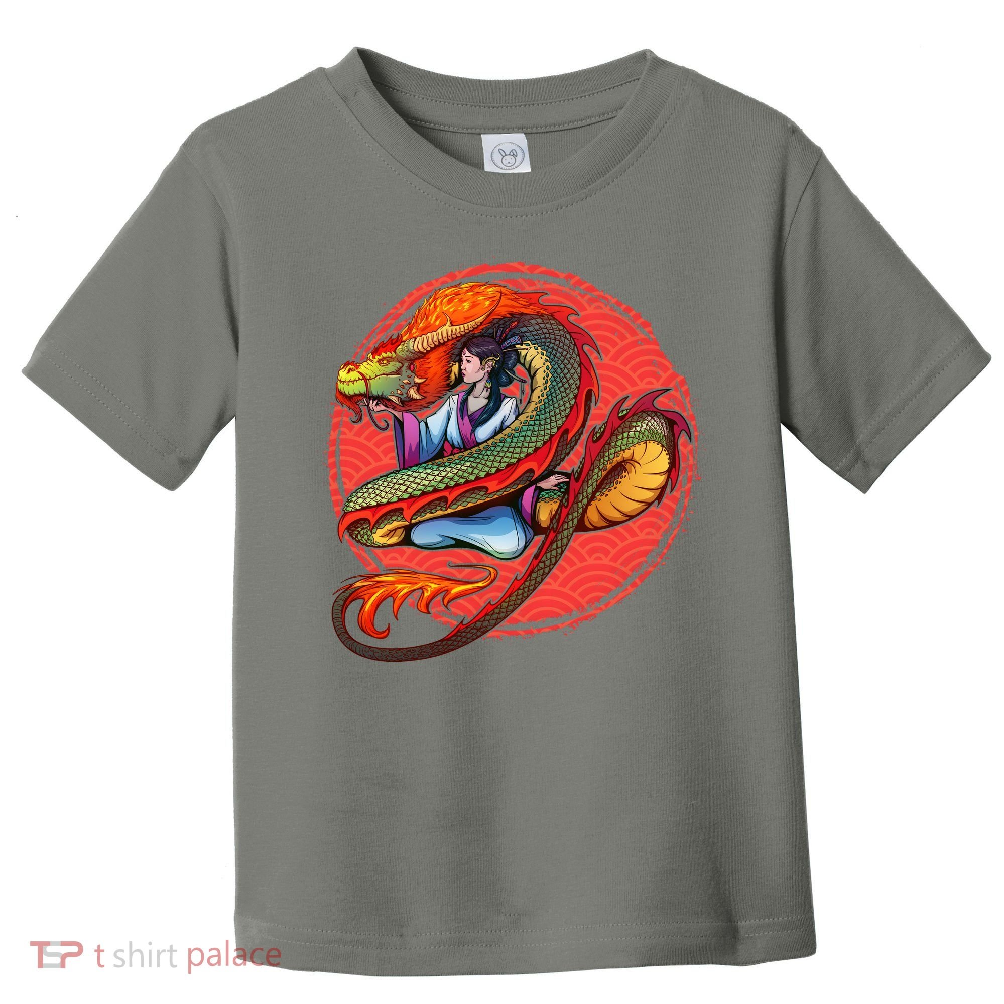 Fire Dragon Warrior Woman Toddler T-Shirt