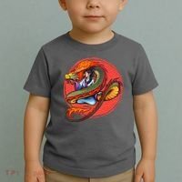 Fire Dragon Warrior Woman Toddler T-Shirt thumb 2