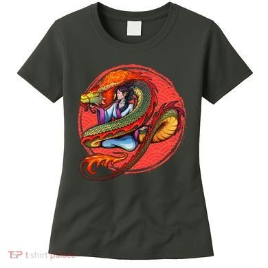 Fire Dragon Warrior Woman Women's T-Shirt