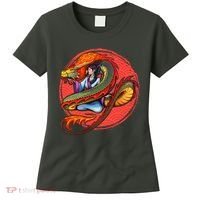 Fire Dragon Warrior Woman Women's T-Shirt thumb 0