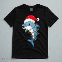 Festive Dolphin with Christmas Lights T-Shirt thumb 5