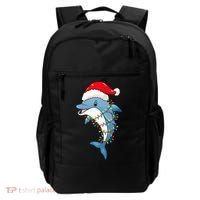 Festive Dolphin with Christmas Lights Backpack thumb 0