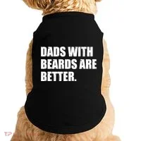 Funny Dads With Beards Are Better Doggie Tank thumb 0