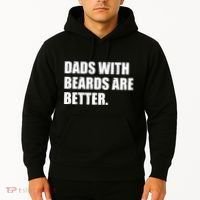 Funny Dads With Beards Are Better Hoodie thumb 2