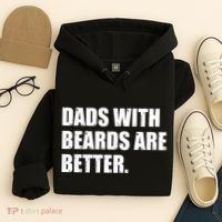 Funny Dads With Beards Are Better Hoodie thumb 4