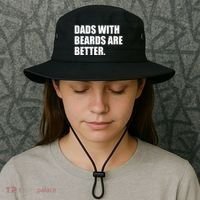 Funny Dads With Beards Are Better Bucket Hat thumb 3
