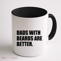 Funny Dads With Beards Are Better Coffee Mug thumb 1