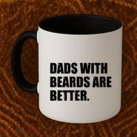 Funny Dads With Beards Are Better Coffee Mug thumb 2