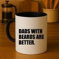 Funny Dads With Beards Are Better Coffee Mug thumb 4