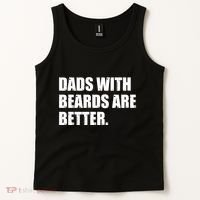 Funny Dads With Beards Are Better Tank Top thumb 2