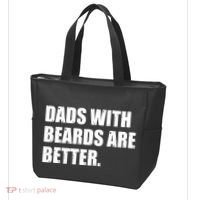Funny Dads With Beards Are Better Tote Bag thumb 3