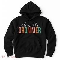 Funny Drummer Wife Dibs On The Drummer Hoodie thumb 0
