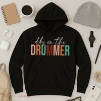 Funny Drummer Wife Dibs On The Drummer Hoodie thumb 3