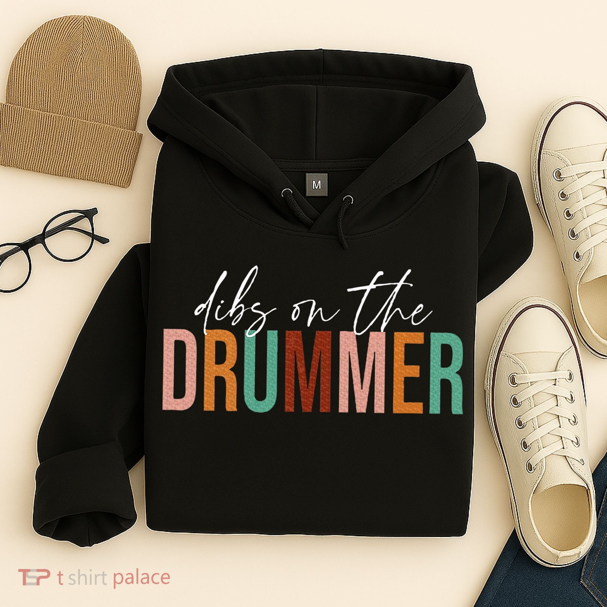 Funny Drummer Wife Dibs On The Drummer Hoodie