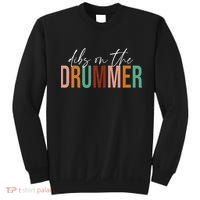 Funny Drummer Wife Dibs On The Drummer Sweatshirt thumb 0