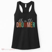 Funny Drummer Wife Dibs On The Drummer Women's Tank Top thumb 0